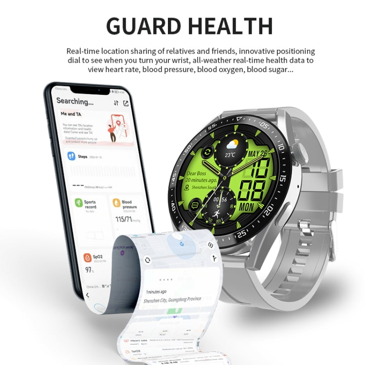HW28 1.39-inch IP67 Water-resistant Wellness Tracking Bluetooth Call Smart Watch with NFC Payment(Black)