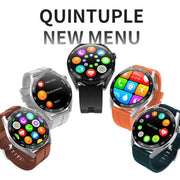 HW28 1.39-inch IP67 Water-resistant Wellness Tracking Bluetooth Call Smart Watch with NFC Payment(Black)