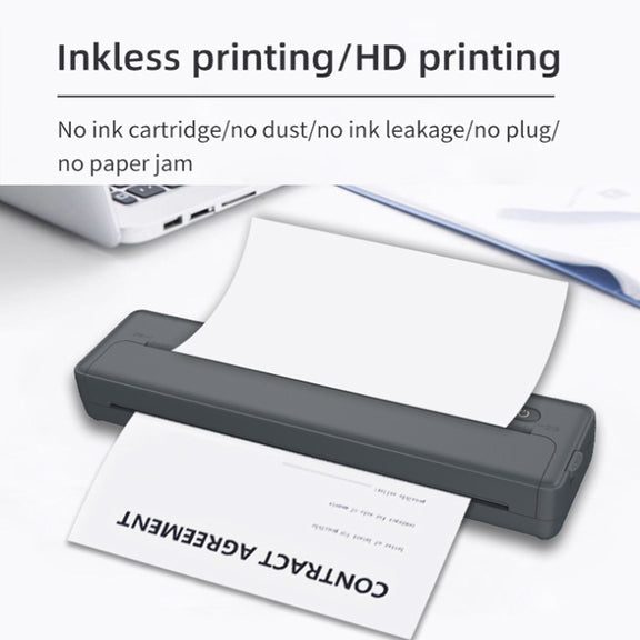 A4-XZ 203DPI A4 Home Portable Smart Wireless Inkless Thermal Printer(White)