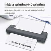 A4-XZ 203DPI A4 Home Portable Smart Wireless Inkless Thermal Printer(Black)