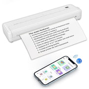 A4-XZ 203DPI A4 Home Portable Smart Wireless Inkless Thermal Printer(White)
