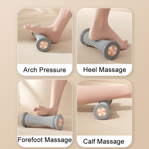 Plantar Fascia Wheel Foot Massager Yoga Roller Arch Trainer(Purple)