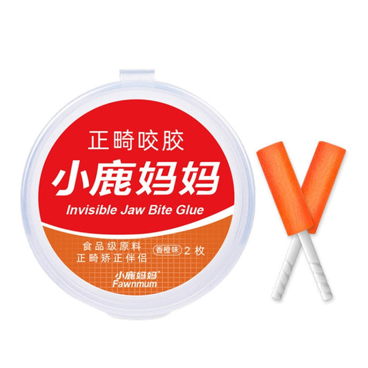 Fawnmum 2pcs /Box Handheld Hollow Cylinder Orthodontic Bite Sticks(Orange) - free shipping - PMC Jewellery - Order now!
