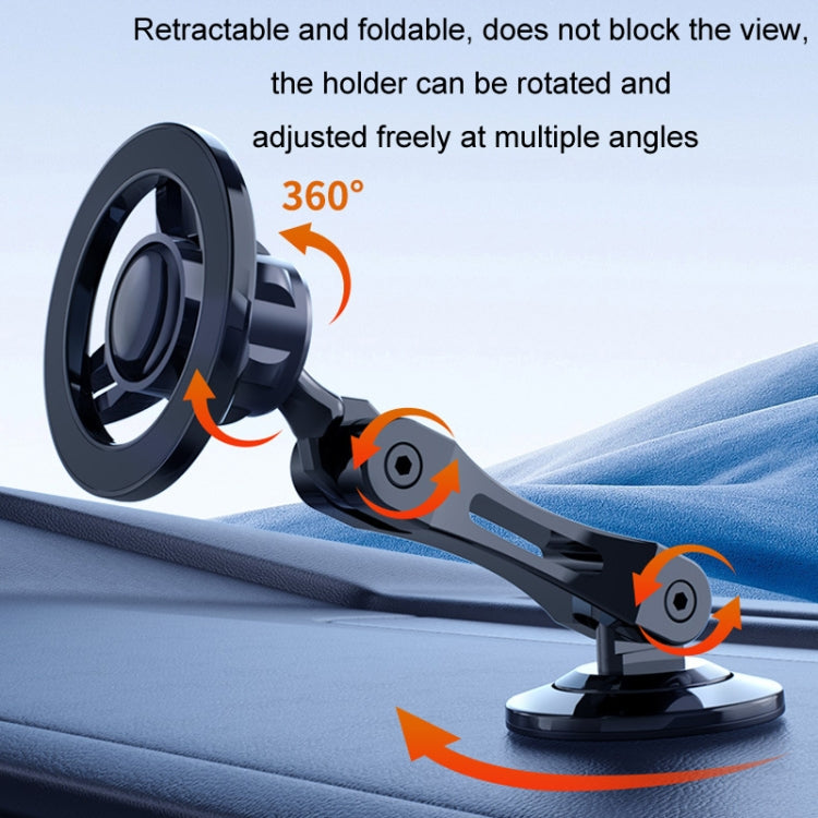 Magsafe Car Magnetic Rotating Adjustable Mobile Phone Holder(Black)