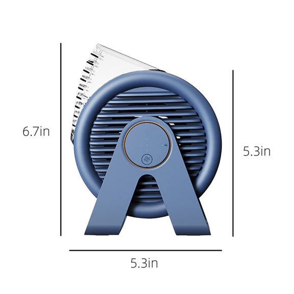 F7 Snail-shaped Desktop Mini Portable Bladeless Air Circulation Fan(Blue)