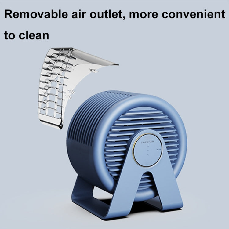 F7 Snail-shaped Desktop Mini Portable Bladeless Air Circulation Fan(Blue) - Electric Fans by PMC TechLife | Online Shopping South Africa | PMC TechLife | Buy Now Pay Later Mobicred