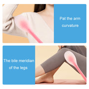 Meridian Points Gua Sha Patting Board Silicone Palm Massage Whacker, Style: Pink 38cm