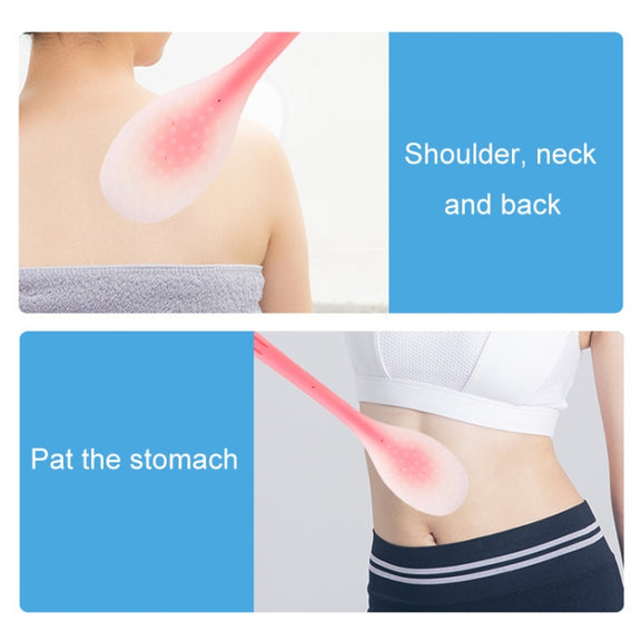 Meridian Points Gua Sha Patting Board Silicone Palm Massage Whacker, Style: Blue 32cm