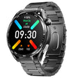 F200 Smart Health Watch ECG Electrocardiogram Blood Sugar Monitoring 1.55 Inch Round Screen, Color: Black 3-Beads Steel - Smart Watches by PMC TechLife | Online Shopping South Africa | PMC TechLife | Buy Now Pay Later Mobicred