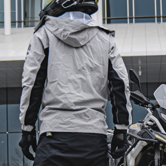SULAITE Outdoor Motorcycle Riding Full Body Split Raincoat Suit, Size: L(Gray)