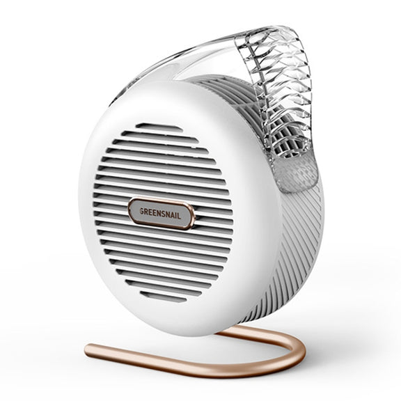 F5 USB Charging Colorful Lighting Effect Desktop Negative Ion Purification Air Fan(White)