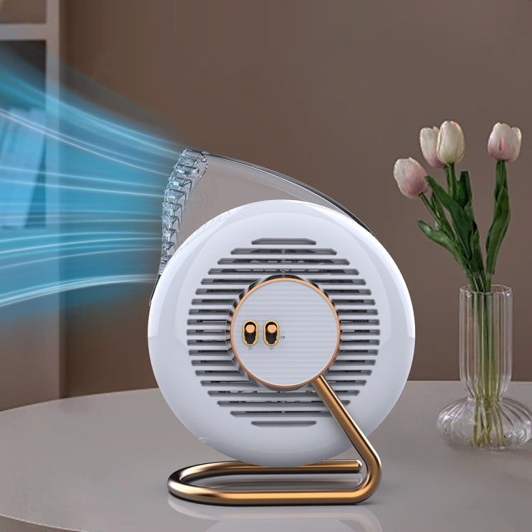 F5 USB Charging Colorful Lighting Effect Desktop Negative Ion Purification Air Fan(White) - Electric Fans by PMC TechLife | Online Shopping South Africa | PMC TechLife | Buy Now Pay Later Mobicred