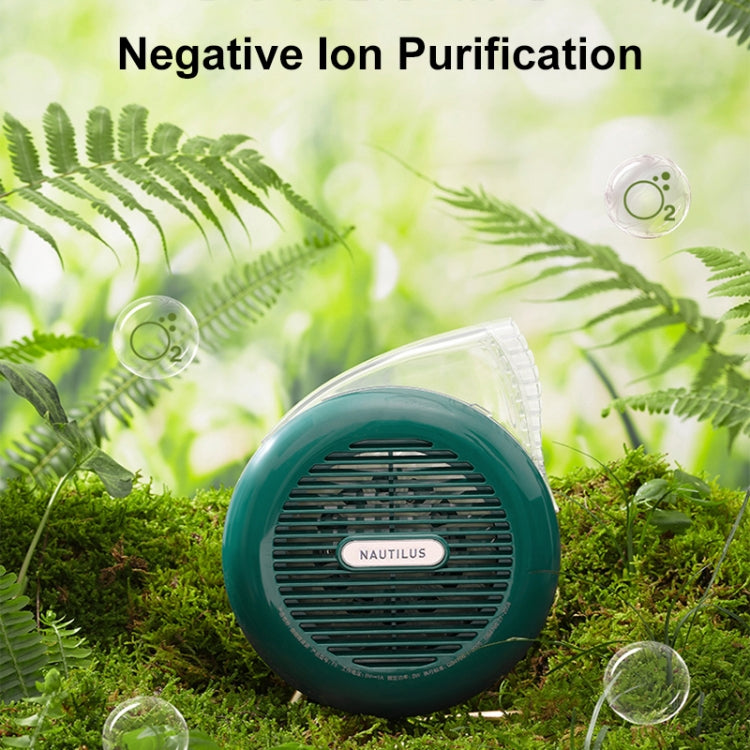 F5 USB Charging Colorful Lighting Effect Desktop Negative Ion Purification Air Fan(White) - Electric Fans by PMC TechLife | Online Shopping South Africa | PMC TechLife | Buy Now Pay Later Mobicred