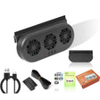 USB Plug-In Car Window Exhaust Fan Car Air Circulation Cooling Ventilation Fan, Color: Black - Heating & Fans by PMC TechLife | Online Shopping South Africa | PMC TechLife | Buy Now Pay Later Mobicred