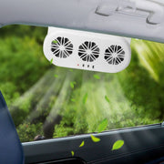 USB Plug-In Car Window Exhaust Fan Car Air Circulation Cooling Ventilation Fan, Color: Black