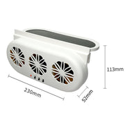 USB Plug-In Car Window Exhaust Fan Car Air Circulation Cooling Ventilation Fan, Color: Black