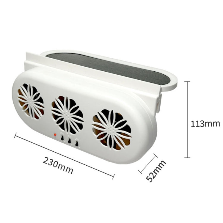 USB Plug-In Car Window Exhaust Fan Car Air Circulation Cooling Ventilation Fan, Color: Black