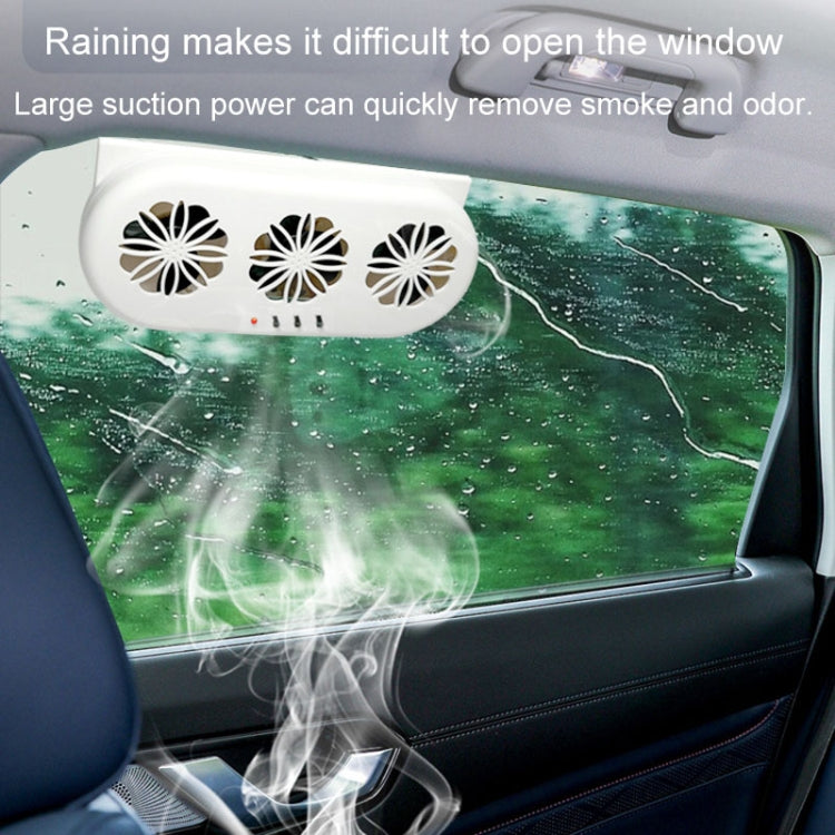 USB Plug-In Car Window Exhaust Fan Car Air Circulation Cooling Ventilation Fan, Color: Solar White - Heating & Fans by PMC TechLife | Online Shopping South Africa | PMC TechLife | Buy Now Pay Later Mobicred