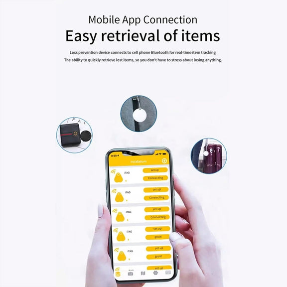 Mini Pet Smart Anti-lost Device Portable GPS Locator Bluetooth Tracker(Black)