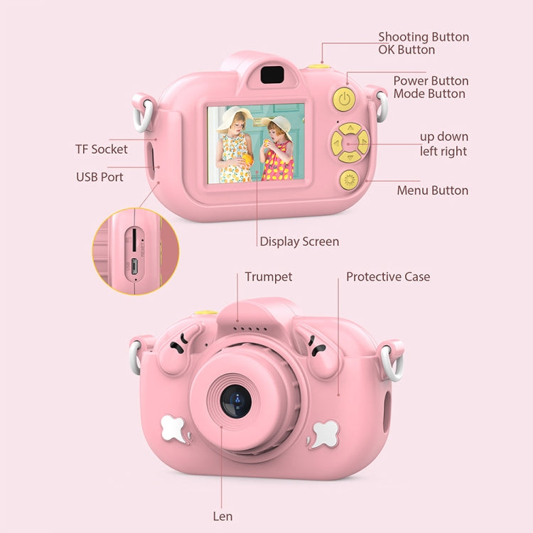 DC501 2.0-Inch 4X Zoom HD Digital Camera Mini Children Photography Camera, Color: Blue