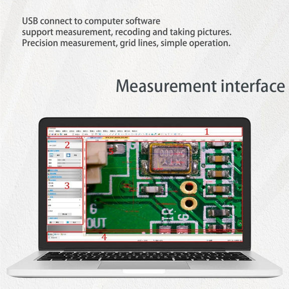 Measuring Electron Microscope Industrial Camera, Specifications: 60 Frames 14 Megapixel Dual Interface With Measurement
