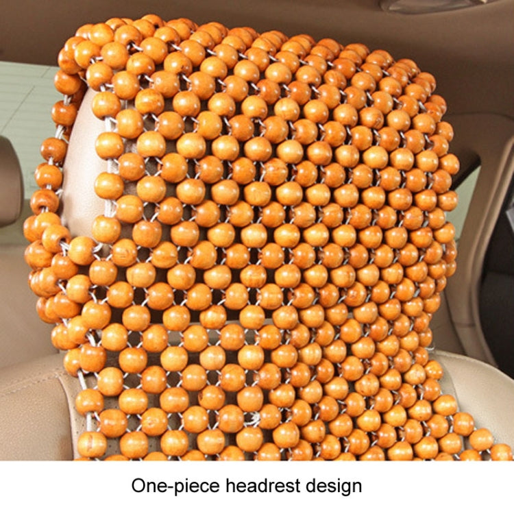 Car Wood Beaded Cushion Universal Car Seat Cover Summer Interior Supply(Coffee) - Seat Accessories by PMC TechLife | Online Shopping South Africa | PMC TechLife | Buy Now Pay Later Mobicred