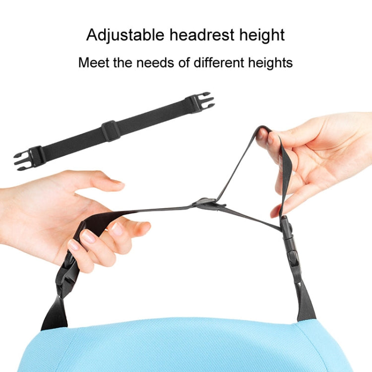 Car U-shaped Neck Pillow Soft Headrest Children Car Seat Side Sleeping Pillow(Sky Blue)