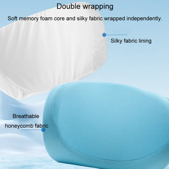 Car U-shaped Neck Pillow Soft Headrest Children Car Seat Side Sleeping Pillow(Sky Blue)