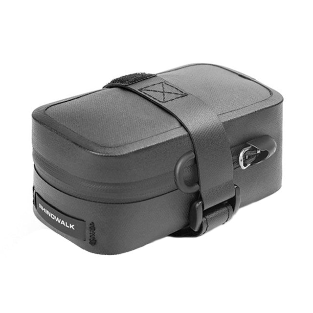 Rhinowalk RK5200 0.39L Bicycle Lightweight Water-resistant Tail Bag Outdoor Cycling TPU Saddle Bag(Black)
