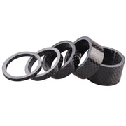 5pcs /Set Bicycle Carbon Fiber Gasket Fork Bowl Set Handlebar Pad 3/5/10/15/20mm