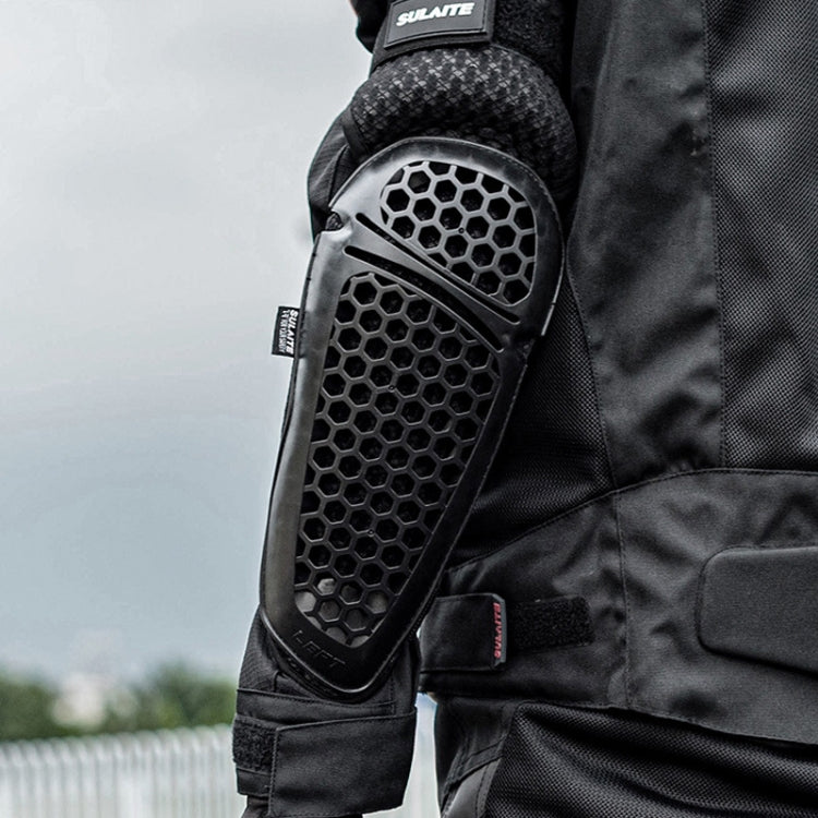 SULAITE Cycling Honeycomb Breathable Heat Dissipation Motorcycle Adjustable Protective Gear, Style: 2pcs /Set Knee Pads - free shipping - PMC TechLife - Order now!