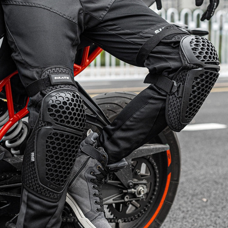 SULAITE Cycling Honeycomb Breathable Heat Dissipation Motorcycle Adjustable Protective Gear, Style: 2pcs /Set Elbow Pads - free shipping - PMC TechLife - Order now!
