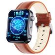 F300  2.1-Inch Screen Smart Watch Supports Bluetooth Calls/ECG/Blood Composition Analysis/50+ Sports Modes, Color: Black Brown Leather - free shipping - PMC TechLife - Order now!