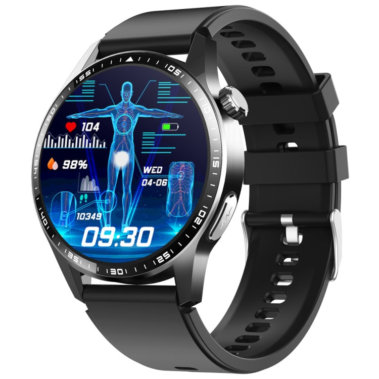 F400  1.55 Inch Screen Smart Watch Support ECG/ Blood Oxygen / Blood Sugar / 150+ Sports Mode, Color: Black Silicone - free shipping - PMC TechLife - Order now!