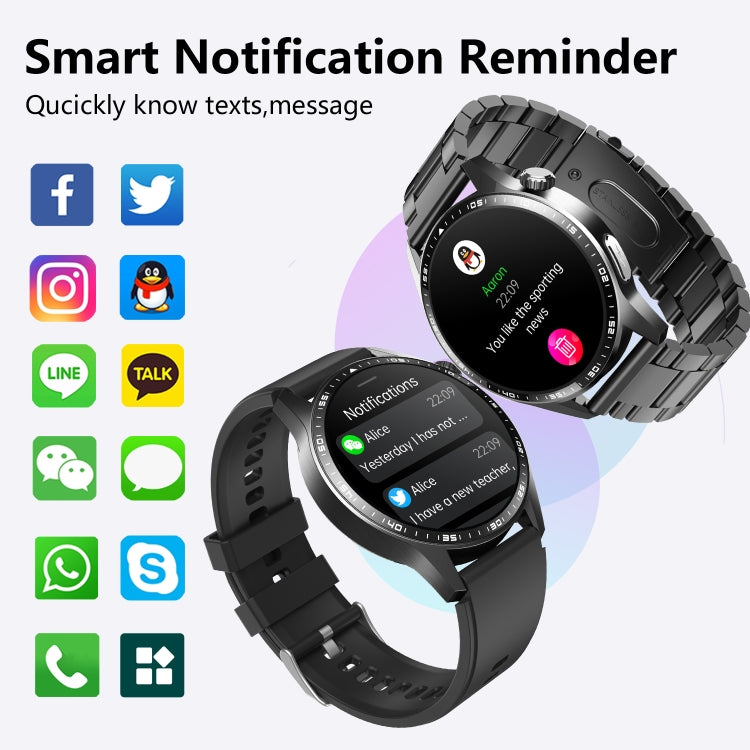F400  1.55 Inch Screen Smart Watch Support ECG/ Blood Oxygen / Blood Sugar / 150+ Sports Mode, Color: Black Milan - Smart Watches by PMC TechLife | Online Shopping South Africa | PMC TechLife | Buy Now Pay Later Mobicred