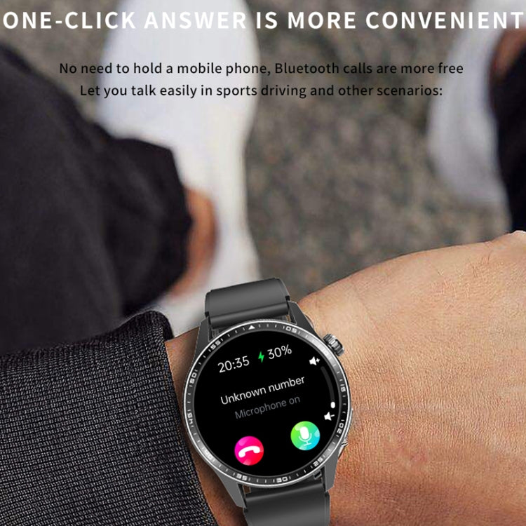 F400  1.55 Inch Screen Smart Watch Support ECG/ Blood Oxygen / Blood Sugar / 150+ Sports Mode, Color: Black Silicone