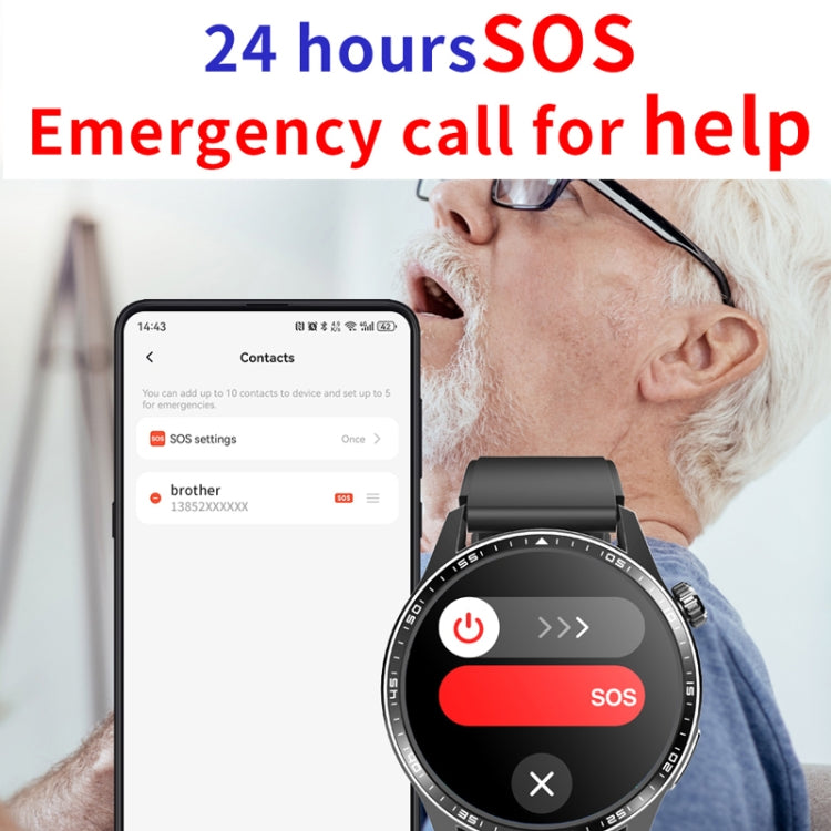 F400  1.55 Inch Screen Smart Watch Support ECG/ Blood Oxygen / Blood Sugar / 150+ Sports Mode, Color: Black Silicone