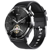 F207 Smart Watch 1.35-Inch Narrow Edge Screen Supports Bluetooth Calls / 24H Wellness Tracking / 150+ Sports Modes, Color: Black Silicone