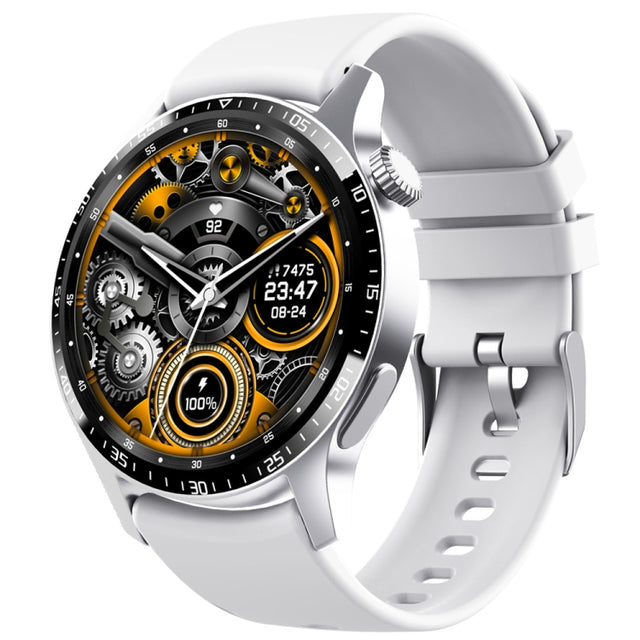 F207 Smart Watch 1.35-Inch Narrow Edge Screen Supports Bluetooth Calls / 24H Wellness Tracking / 150+ Sports Modes, Color: Silver Gray Silicone
