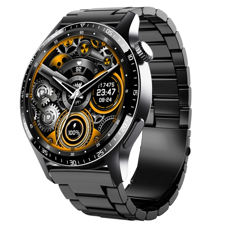 F207 Smart Watch 1.35-Inch Narrow Edge Screen Supports Bluetooth Calls / 24H Health Monitoring / 150+ Sports Modes, Color: Black 3-Beads Steel - Smart Watches by PMC TechLife | Online Shopping South Africa | PMC TechLife | Buy Now Pay Later Mobicred