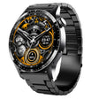 F207 Smart Watch 1.35-Inch Narrow Edge Screen Supports Bluetooth Calls / 24H Health Monitoring / 150+ Sports Modes, Color: Black 3-Beads Steel - Smart Watches by PMC TechLife | Online Shopping South Africa | PMC TechLife | Buy Now Pay Later Mobicred
