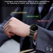 F207 Smart Watch 1.35-Inch Narrow Edge Screen Supports Bluetooth Calls / 24H Wellness Tracking / 150+ Sports Modes, Color: Black Brown Leather