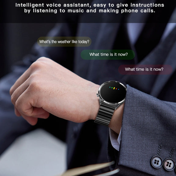 F207 Smart Watch 1.35-Inch Narrow Edge Screen Supports Bluetooth Calls / 24H Wellness Tracking / 150+ Sports Modes, Color: Black Silicone