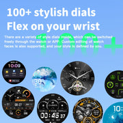 F207 Smart Watch 1.35-Inch Narrow Edge Screen Supports Bluetooth Calls / 24H Wellness Tracking / 150+ Sports Modes, Color: Black Silicone