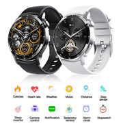 F207 Smart Watch 1.35-Inch Narrow Edge Screen Supports Bluetooth Calls / 24H Wellness Tracking / 150+ Sports Modes, Color: Black Silicone