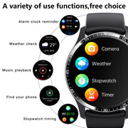 F207 Smart Watch 1.35-Inch Narrow Edge Screen Supports Bluetooth Calls / 24H Wellness Tracking / 150+ Sports Modes, Color: Black Silicone