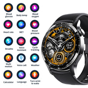 F207 Smart Watch 1.35-Inch Narrow Edge Screen Supports Bluetooth Calls / 24H Wellness Tracking / 150+ Sports Modes, Color: Black Silicone