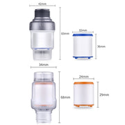 Household Washing Machine Electrical Water Heater Water Purification Filter With 6 Cartridges, Style: Faucet Filter