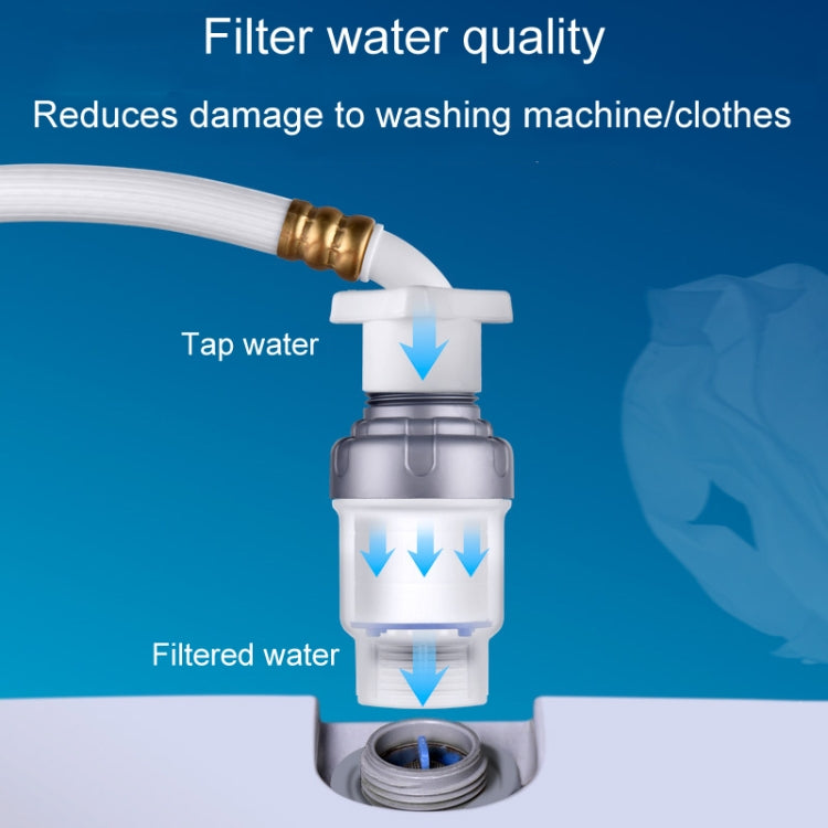 Household Washing Machine Electrical Water Heater Water Purification Filter With 6 Cartridges, Style: Faucet Filter