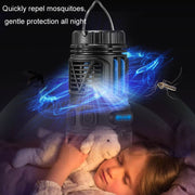 3 in 1 LED Mosquito Repellent Camping Light Magnetic Outdoor Tent Light(W8122 Black)